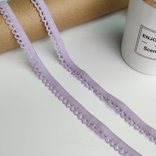 1.0宽柔软弹力小狗牙花边手工diy接袖领衣裙边装饰锁边cos