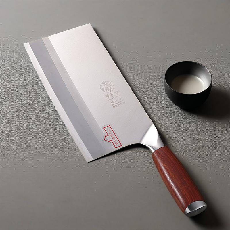 邓家刀菜刀 切片刀9铬18钼钒钢商用锻打家用刀具正品大足厨师重庆