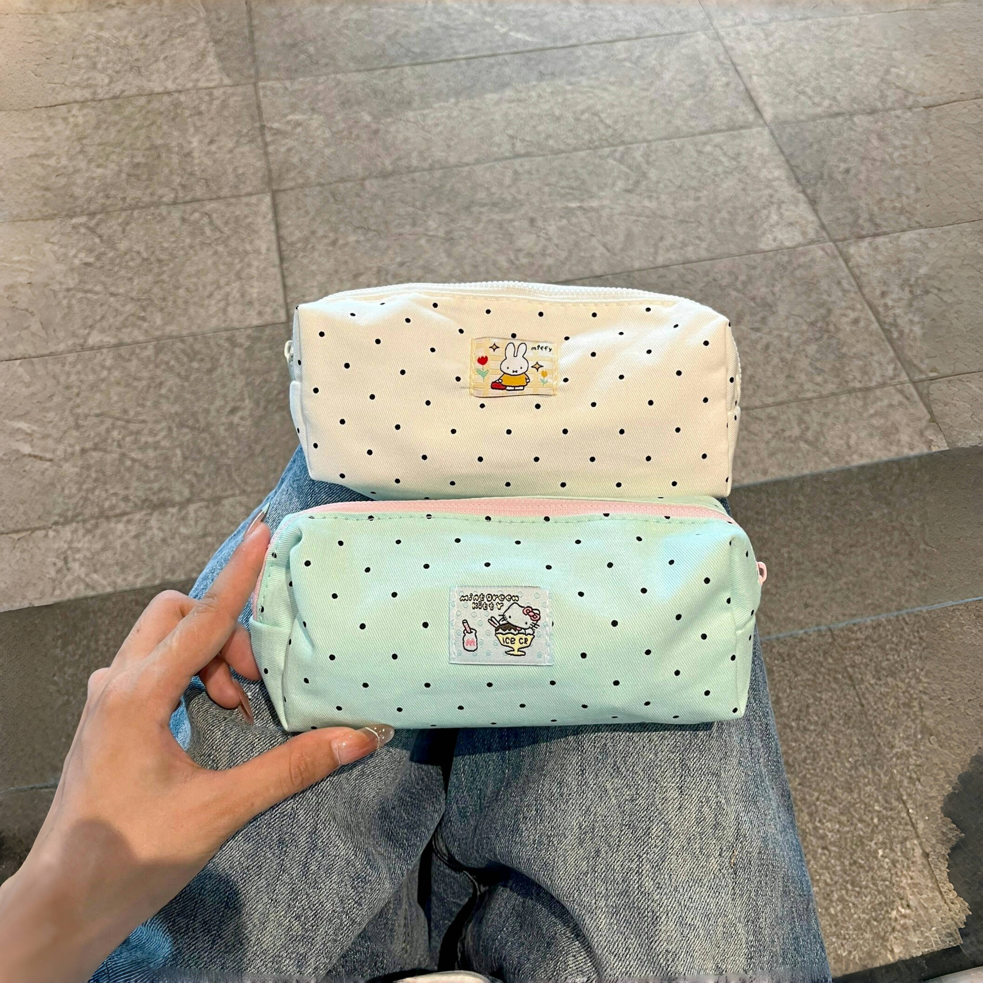 【清新薄荷绿】可爱猫咪笔袋铅笔盒ins风小众文具收纳袋女小学生