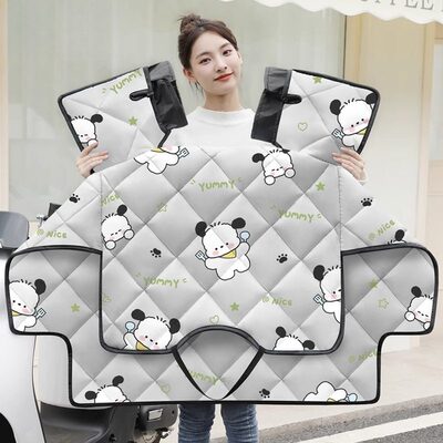 电动车挡风被四季通用冬季防水雅迪爱玛电瓶摩托夏防晒防雨罩春秋