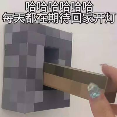 我世界火把灯四色光源可变色墙面