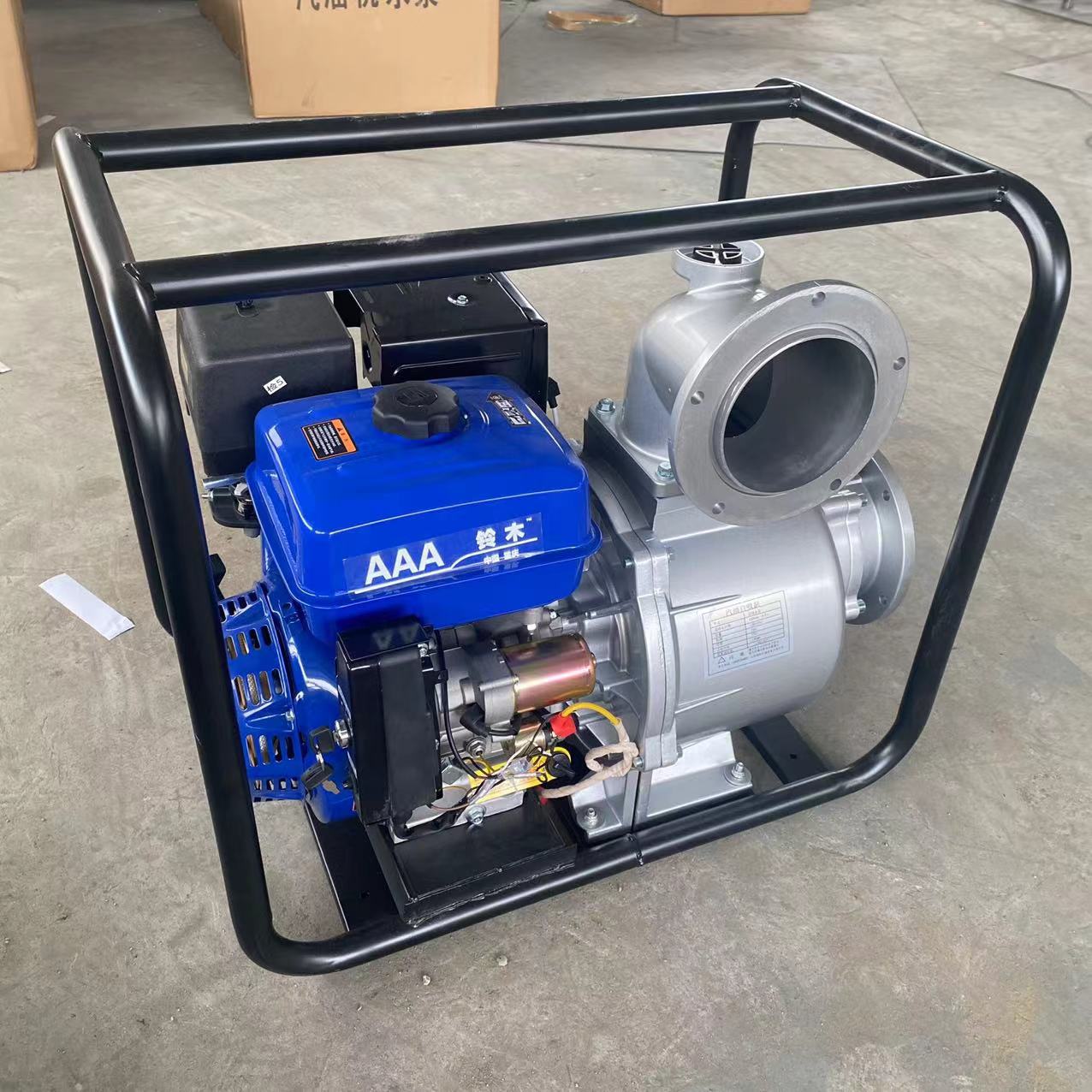 170F汽油水泵 小型家用抽水泵 四冲程农用汽油抽水机
