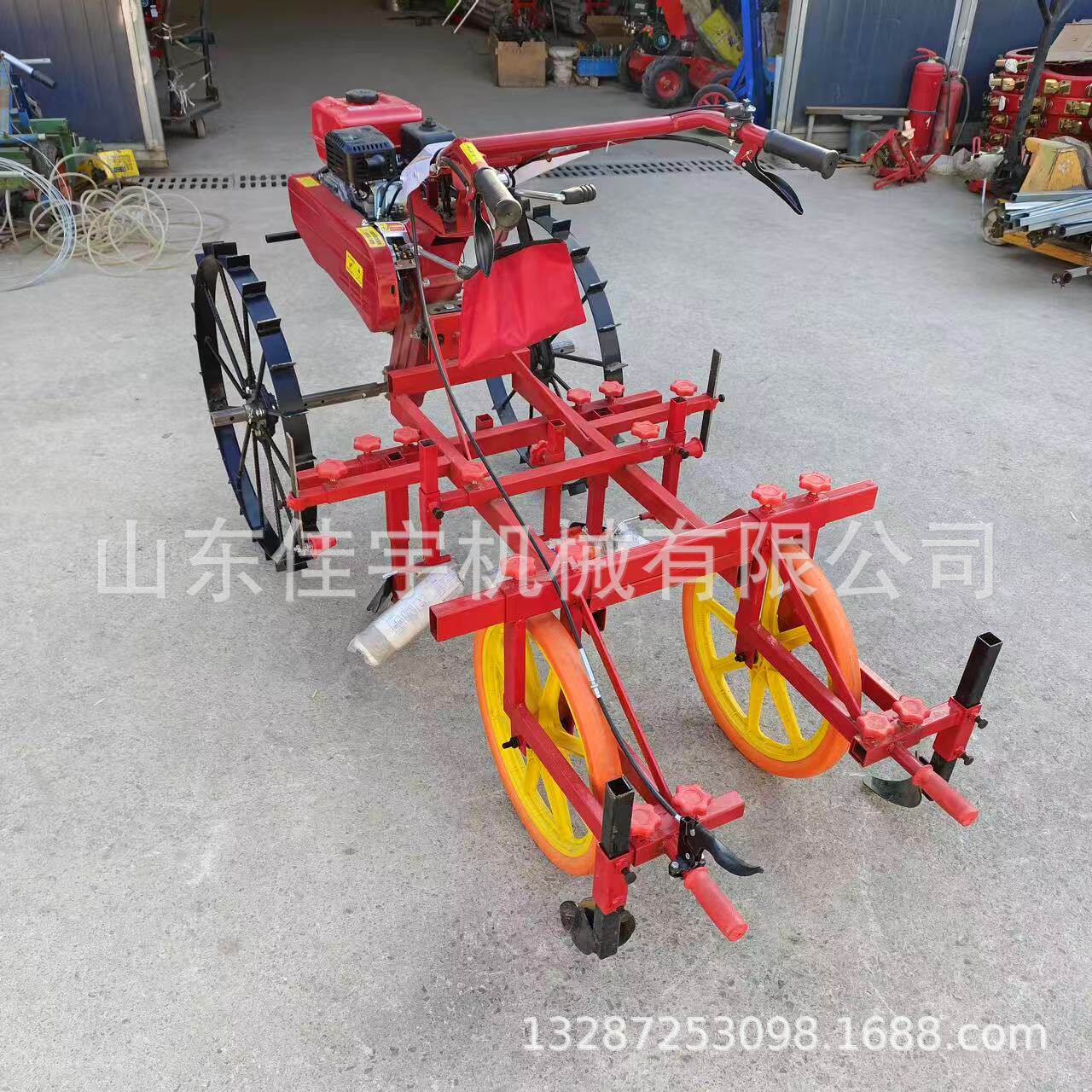 小型柴油动力自走式红薯种植机 汽油旋耕机多功能花生覆膜机