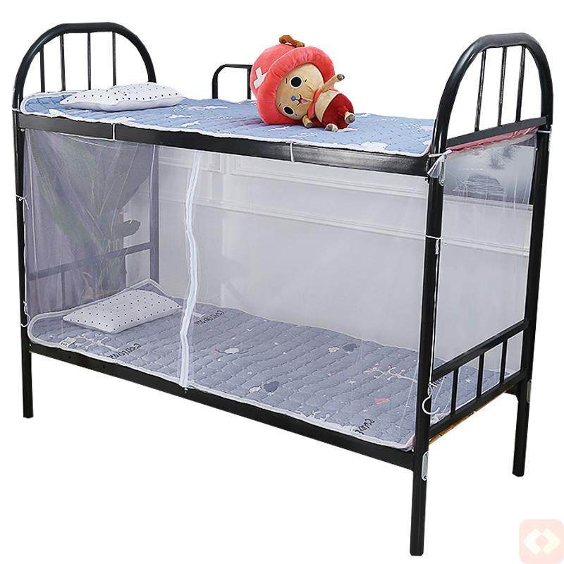 3T23批发防臭虫蚊帐超密中学生宿舍蚊帐加密加厚防尘顶单人上下床