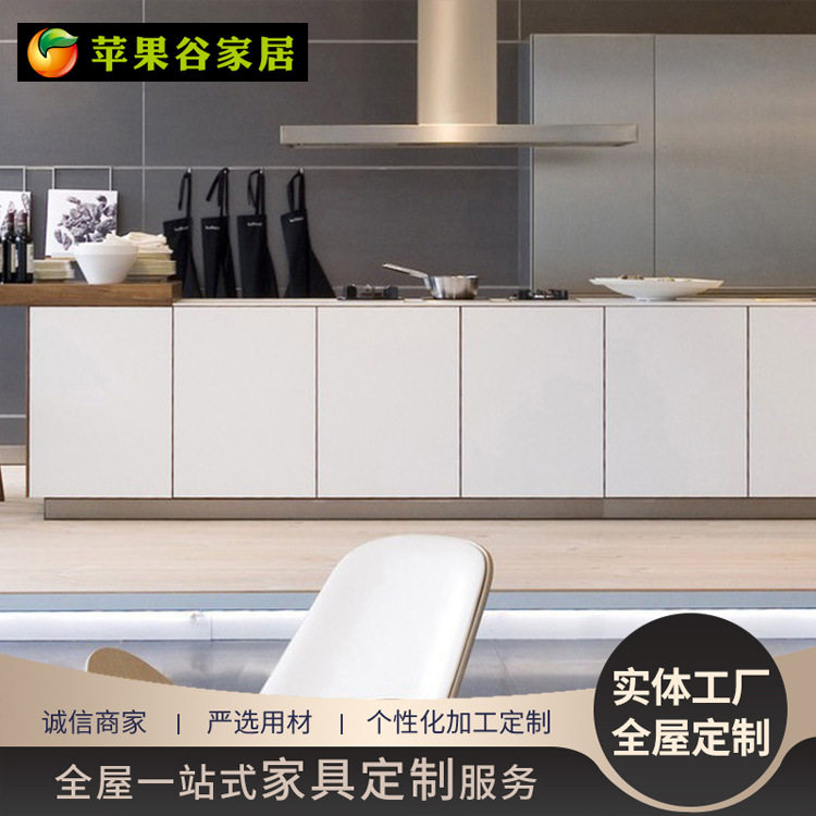 整体橱柜 欧式红橡实木橱柜 石英石台面厨房厨柜厂家批发