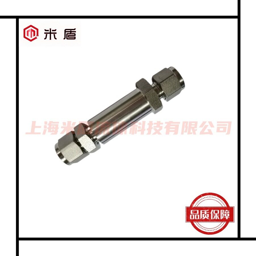 316L卡套直通穿板接头加长穿板卡套管接头3/8"双卡套穿板接头