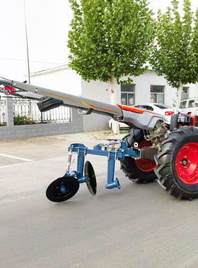非洲农用长手把手扶车12.5HP14HP发动机手扶拖拉机旋耕机水旱两用
