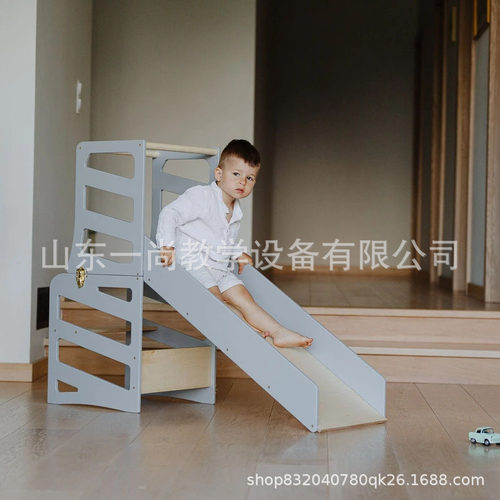 折叠宝宝学习塔learning tower蒙氏儿童扶手台阶洗手梯折叠踩脚凳