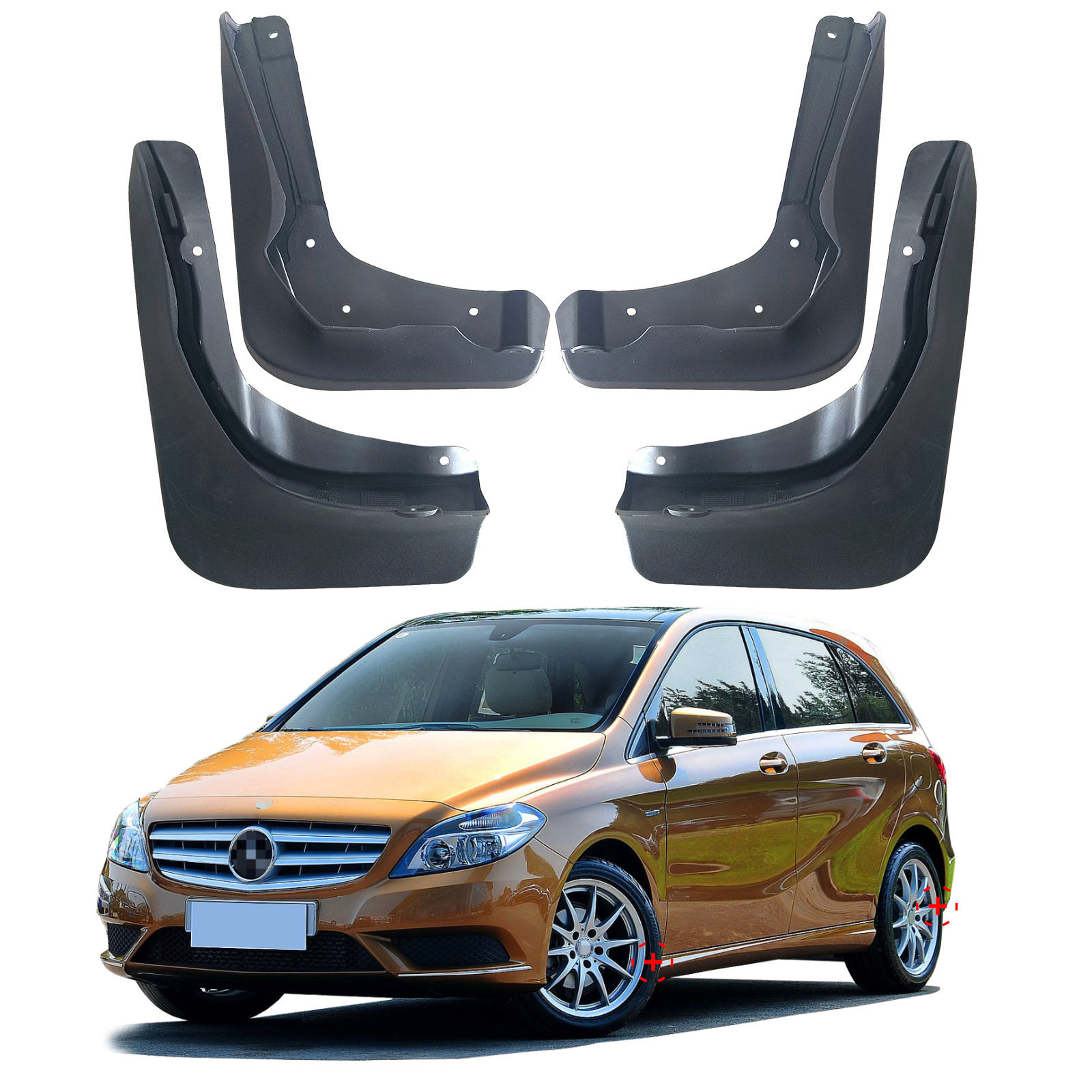 适用于2011-2019奔驰B级Mercedes-BenzB Class跨境外贸汽车挡泥板