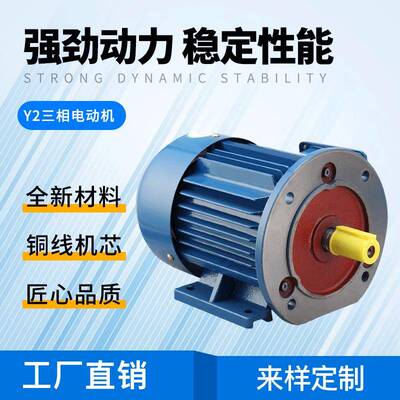 YE3三相异步电机3W2级4级B35立卧式380V机械设备纯铜效新材料
