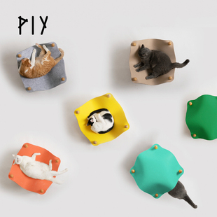 PIY/拼爱玩毡毡包猫窝四季通用易清理猫爬架可拆洗用品猫架子大号