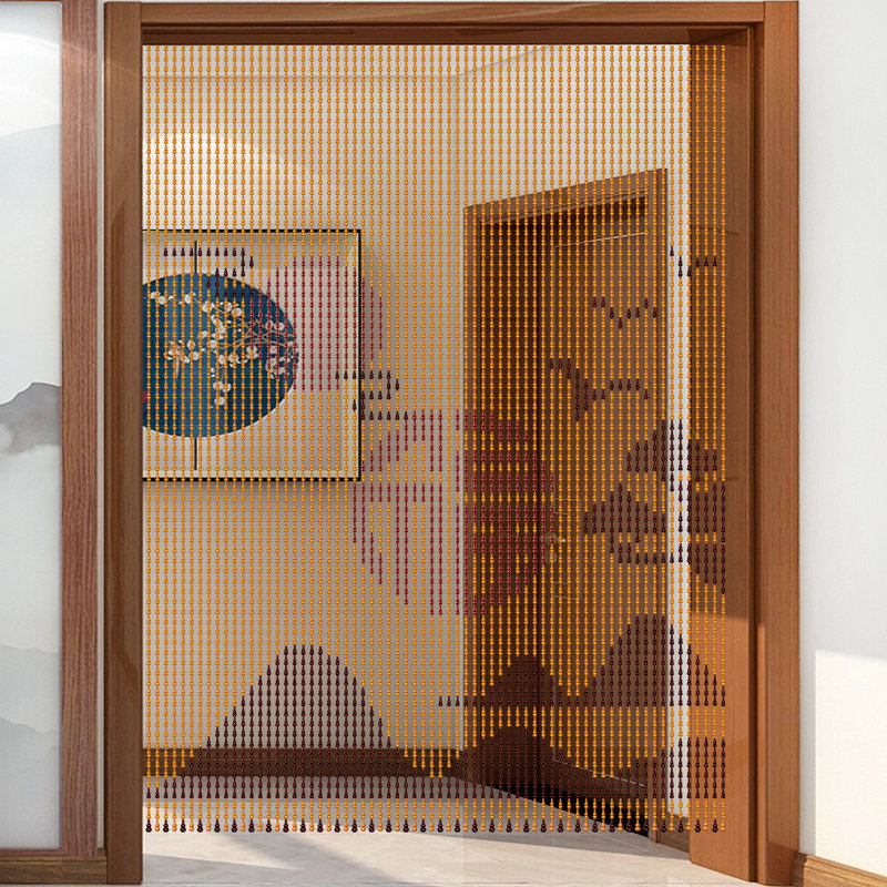 桃木葫芦门帘福字帘山水画挂帘门对门隔断帘新中式客厅玄关帘珠帘,居家布艺,珠帘/挂帘,淘宝优惠券,粉丝福利购,淘宝优惠卷