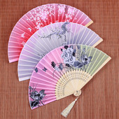 古代汉服小竹扇舞蹈 随身古典古装 扇子折扇中国风女式 古风流苏夏季