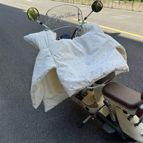 电动车挡风被冬季防水加绒加厚可爱防风加宽侧翼2024新款防寒