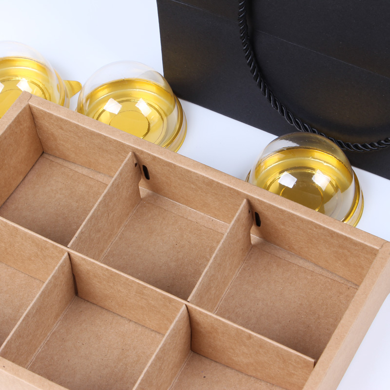 2/4/6粒63g-80克月饼盒半透明磨砂蛋黄酥包装礼盒雪媚娘包装盒