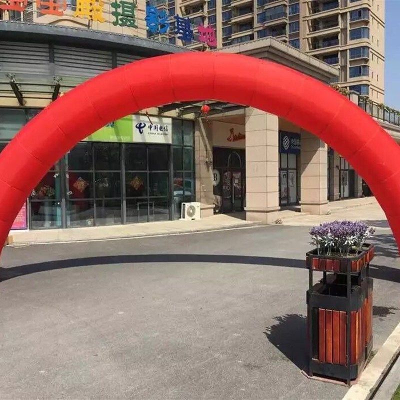 充气开业活动庆典广告婚庆彩虹门方形灯笼立柱结婚双龙拱门气模