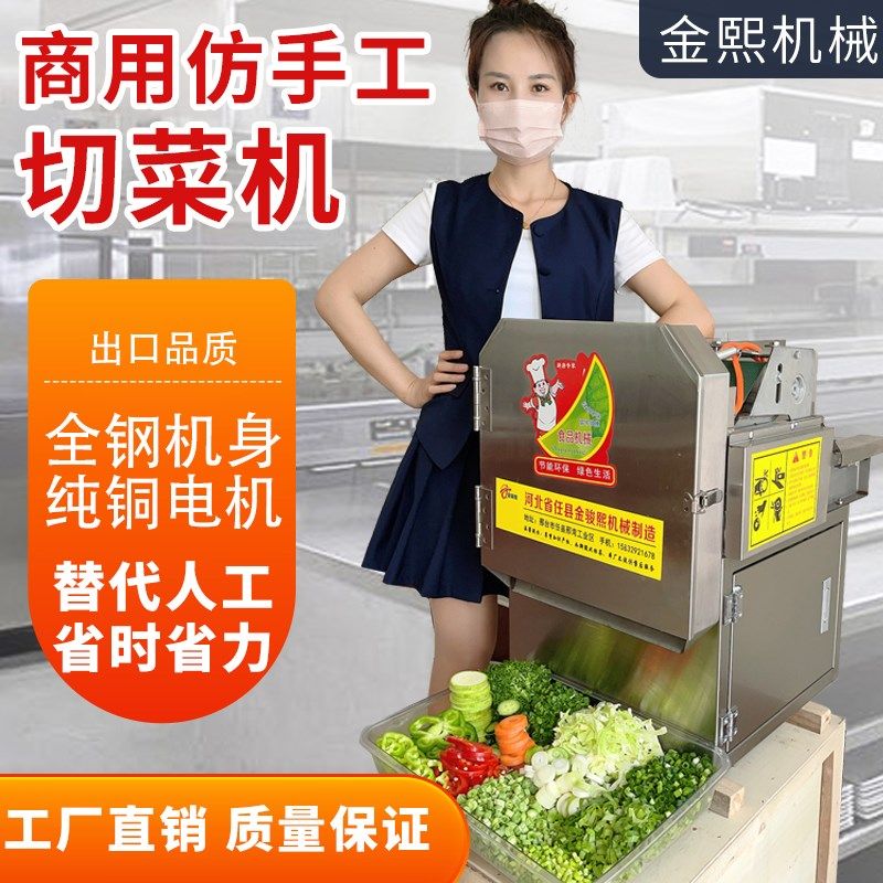 商用不锈钢多功能切菜机切葱花蒜苗韭菜酸菜辣椒切菜馅切片切段丝