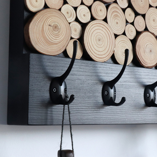 电表箱装饰挂钩入户玄关配电箱遮挡挂衣架衣服钥匙收纳壁挂置物