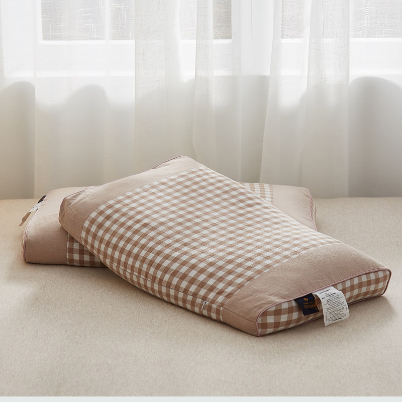 纯荞麦壳枕头单人宿舍硬枕芯带枕套护颈椎助睡眠荞麦皮单个装男女