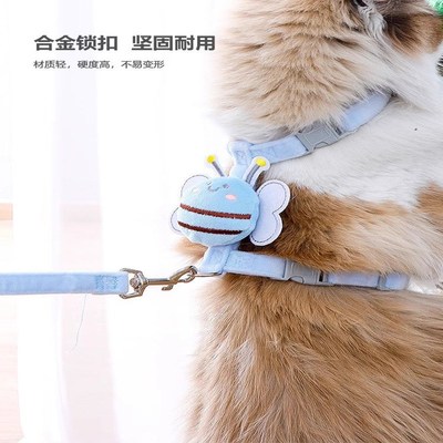 猫咪牵引绳溜小猫神器防挣脱外出专用缅因牵引背心背带工字型德文