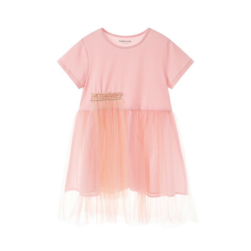 【1件89 2件159】加比瑞女童连衣裙儿童休闲裙子大童夏季公主裙