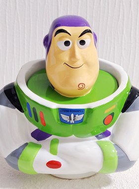 Toy Story玩具总动员巴斯光年陶瓷首饰盒存物罐茶壶菸缸收纳盒