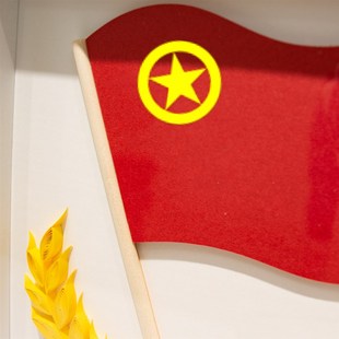 共青团五四青年节衍纸红色学生社团团日手工社区活动衍纸画材料包