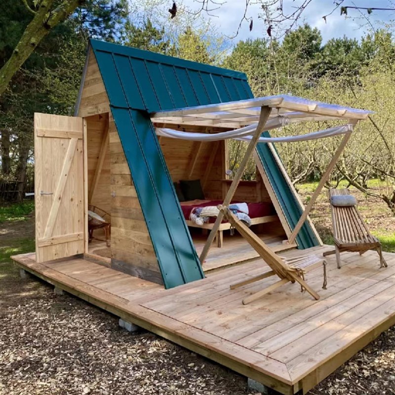 三角形树屋网红景区农家乐民宿木房子移动别墅户外儿童防腐小木屋