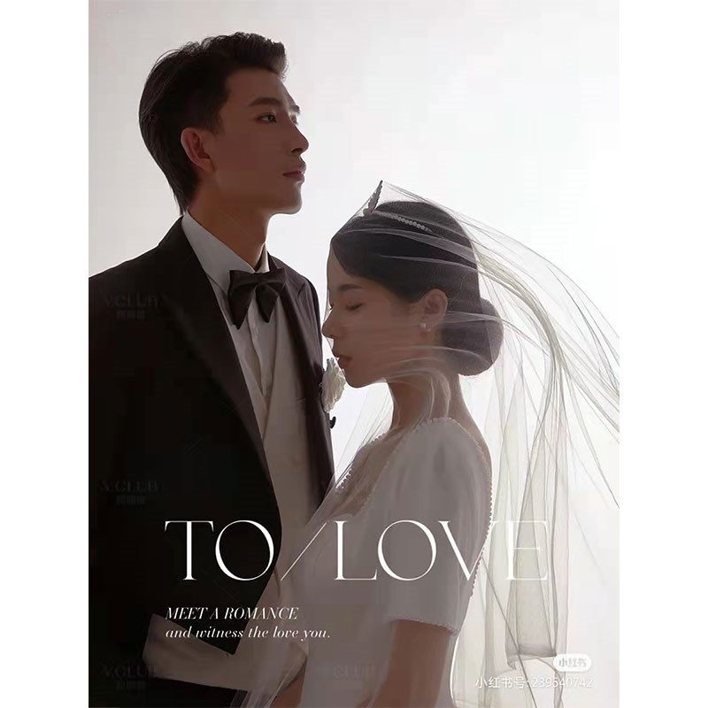 大码轻婚纱缎面胖MM新娘结婚气质显瘦森系旅拍出门纱简约长袖礼服