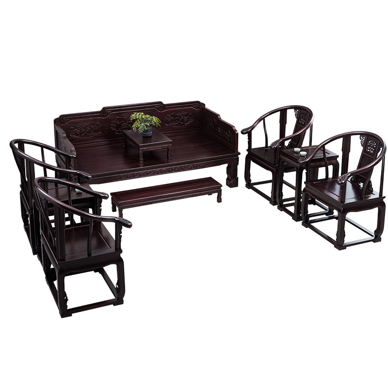 去客厅化实木大书桌茶桌椅子沙发茶几组合一体家用罗汉床皇宫椅