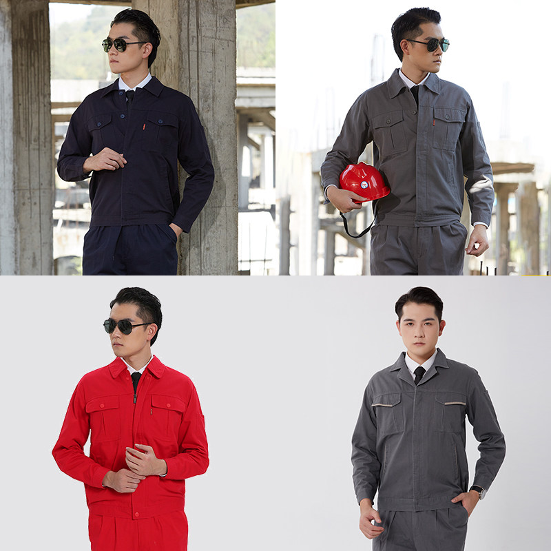 纯棉工作服劳保服套装男春秋电焊工防烫电网公司耐磨工装制服定制