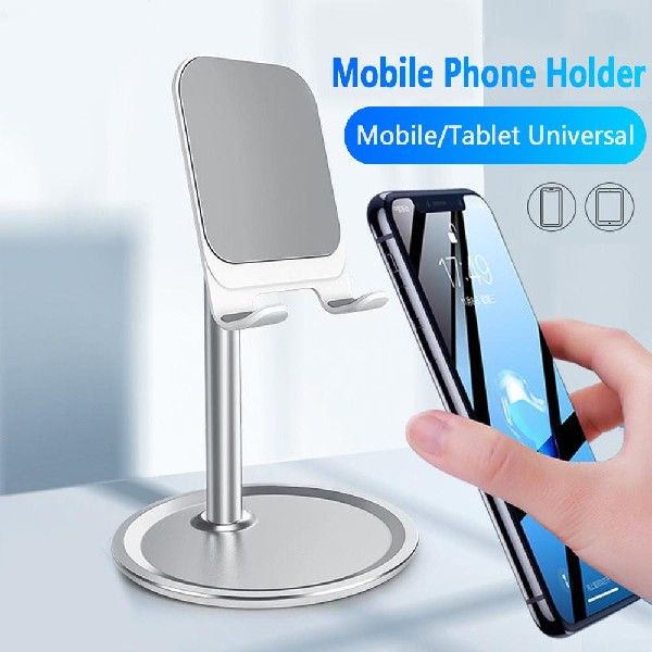 1pc Foldable Desk Mobile Phone Holder Adjustable Metal