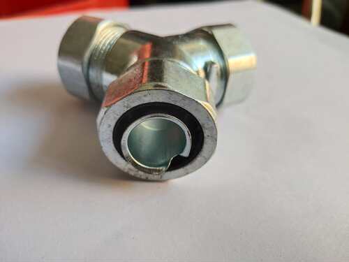 极速。Y型三通接头包塑金属软管接头电线电缆蛇皮管接头16 20 25