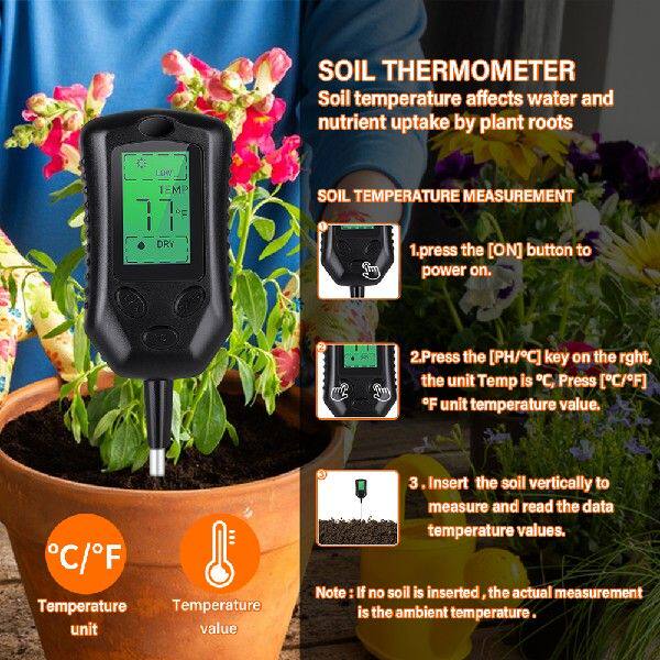 High Accurancy Soil PH Tester Soil Moisture/PH/Temperature