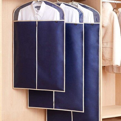 极速衣服防尘罩加厚无纺布衣物收纳袋挂式家用透明大衣罩西服西装