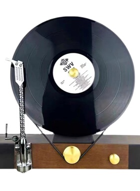 极速轻奢摆件高端家居饰品现代复古留声机黑胶唱片欧式创意客厅装