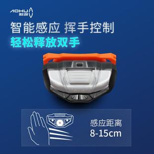 头灯有头带充电款强光野钓一体灯感应头灯户外渔具产品夜钓灯