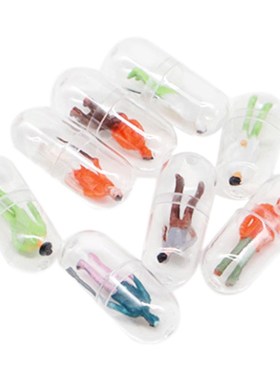 10PcsLot Transparent Capsule ell Plastic Pill Container P