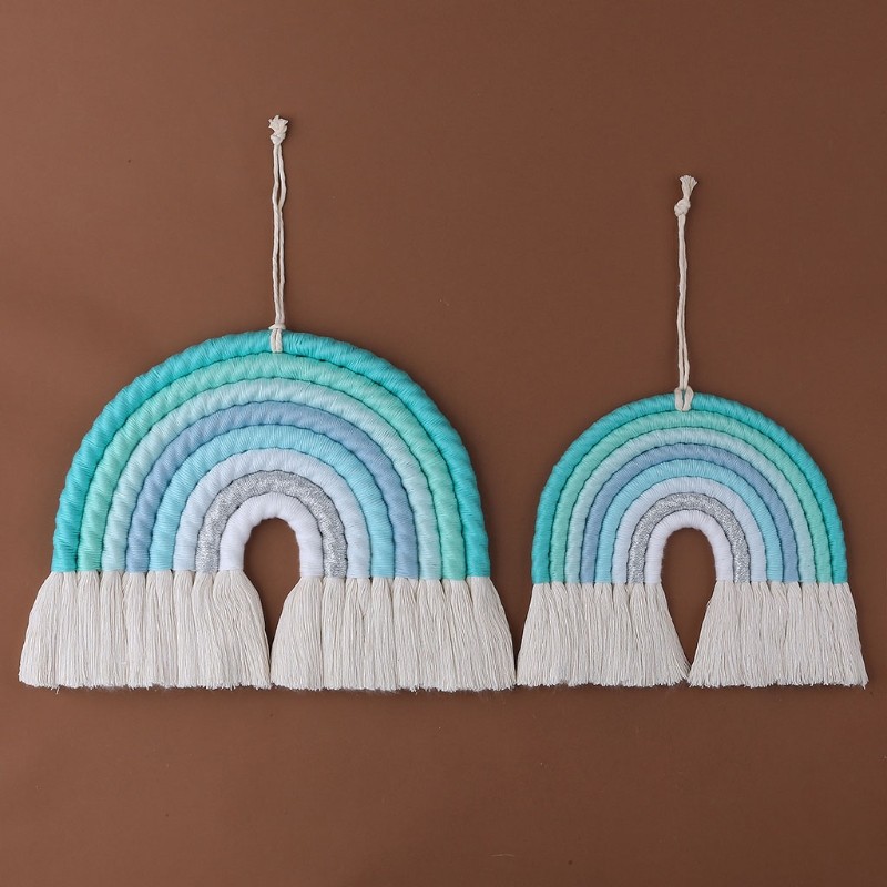 8 Layers Nordic Woven Rainbow Tapestry Home Decor Wall Hangi