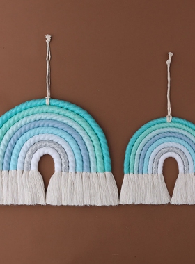 8 Layers Nordic Woven Rainbow Tapestry Home Decor Wall Hangi