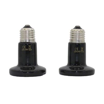 10pcs Pet Heating Lamp Black Frog Lizard Turtle Shell Lamp