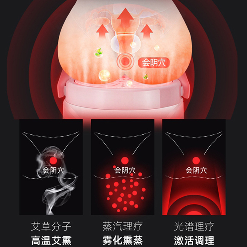 坐灸仪家用无烟坐养凳电加热带靠背蕲春艾绒坐熏蒸桶臀部坐灸椅子