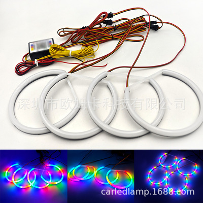 E46 E39 E36 E38 天使眼光圈 幻彩跑马灯 带转向灯功能 手机APP