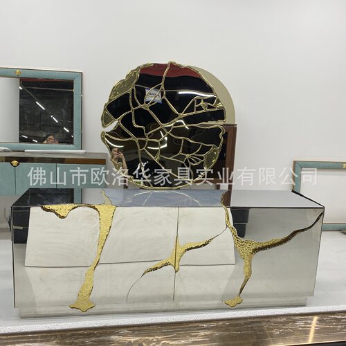 BocaDoLobo不锈钢Y字餐边柜