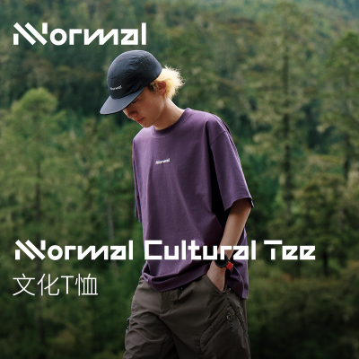 Nnormal Cultural Tee休闲文化T恤男女同款圆领短袖上衣日常通勤