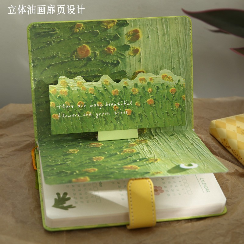 小日子不翻篇 2022年彩页精装 学生日程手帐本磁扣笔记本月计划本