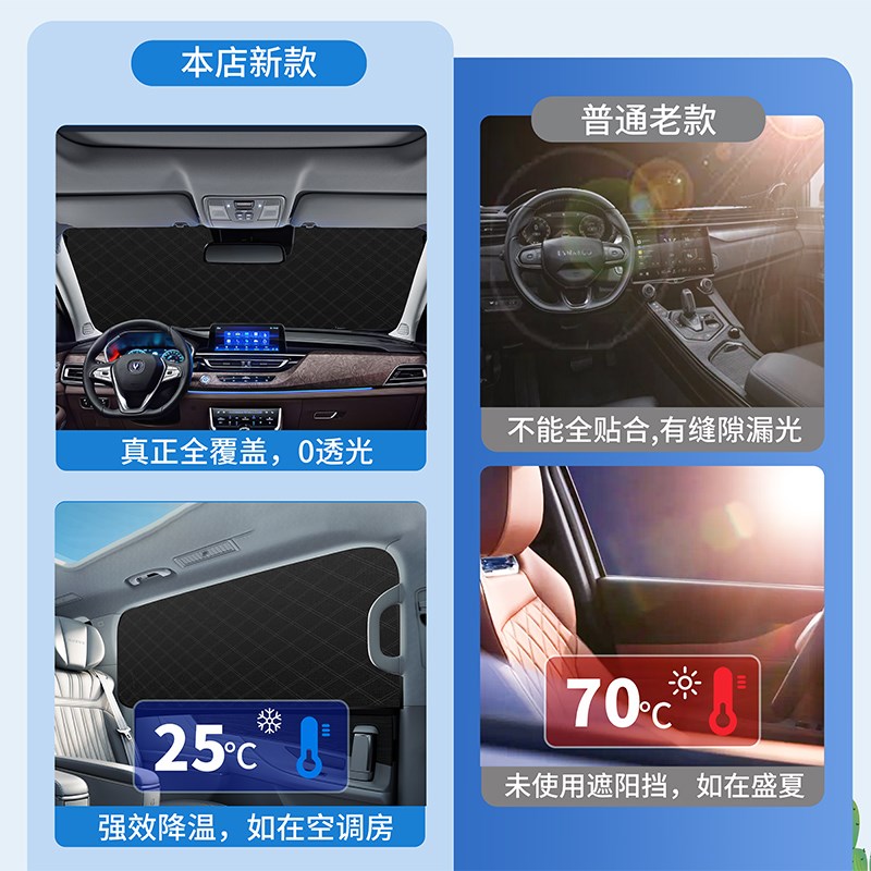 适用于宝马汽车遮阳挡3系5系7系X1X3X5L前挡风玻璃遮阳帘防晒隔热