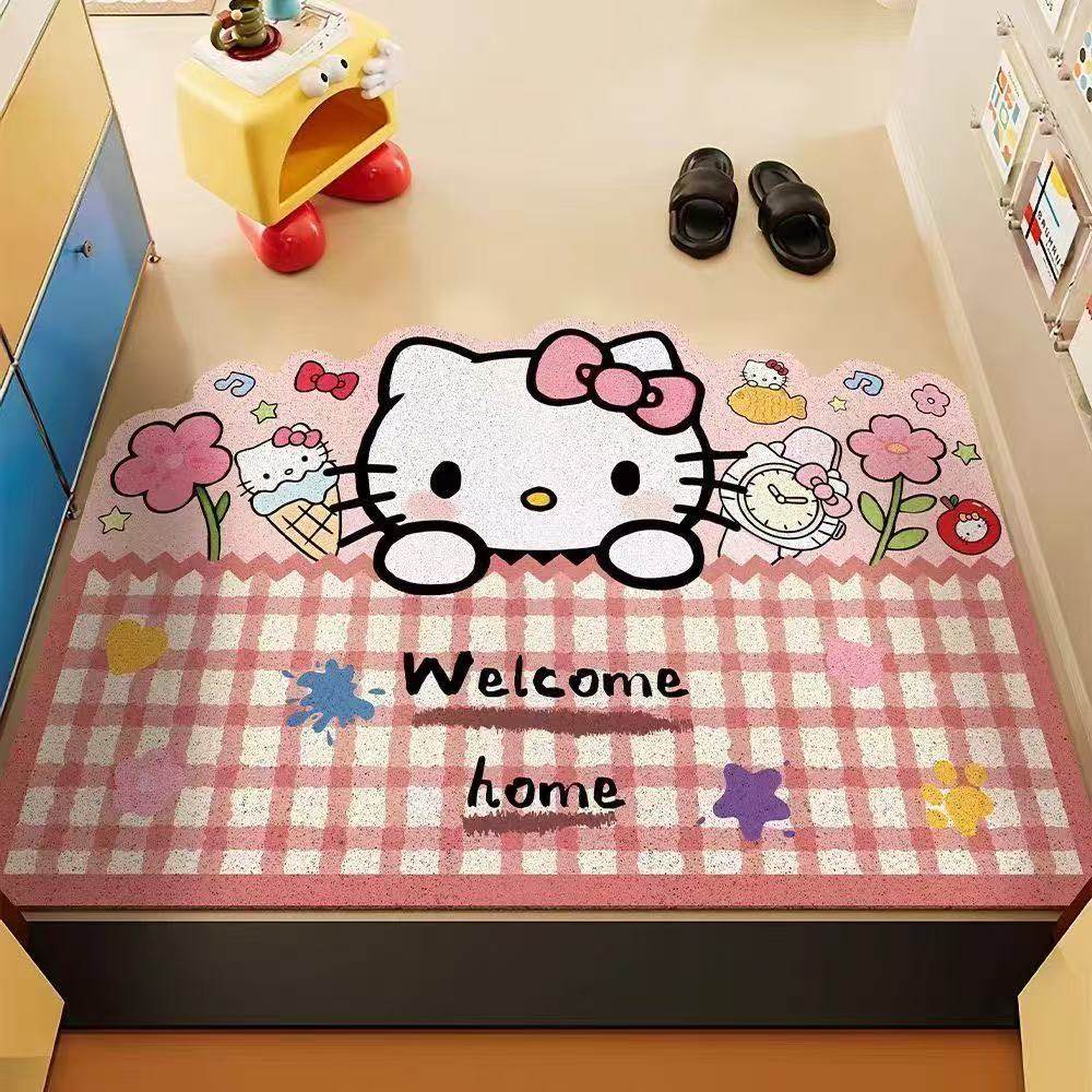 hellokitty入户门地垫丝圈地垫门口蹭土地毯玄关可裁剪换鞋耐脏垫,居家布艺,入户地垫,淘宝优惠券,粉丝福利购,淘宝优惠卷