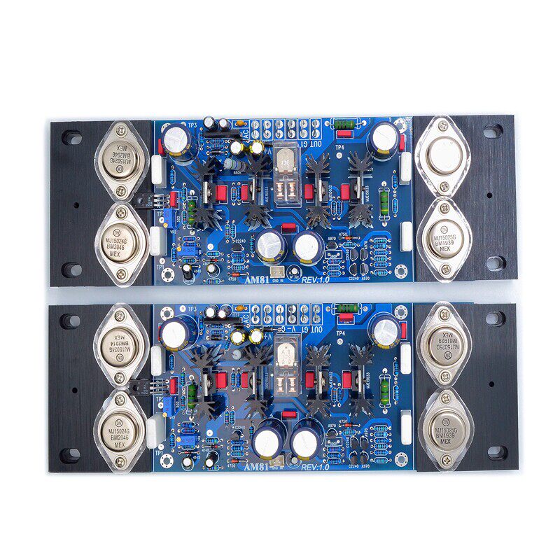 A81HiFi发烧级金封管后级功放板大功率 可调纯甲类 带保护电路