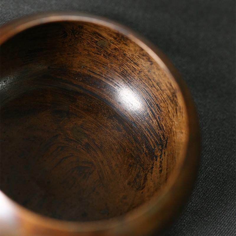 手工复古怀旧黄铜烟灰缸家用客厅车载烟缸烟盅防烟飞创意个性小号